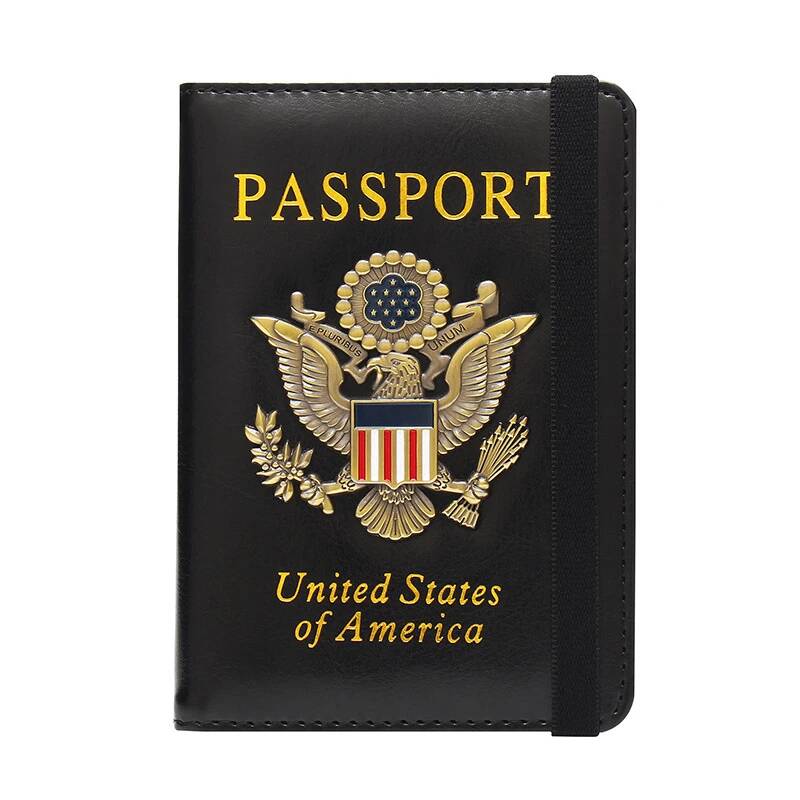 Women Accessories Usa - VM FASHION KISS USA Rfid Passport