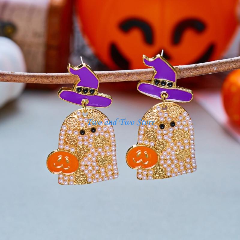 Women Accessories Description - HX6F Alloy Halloween Earrings Pair, Holiday