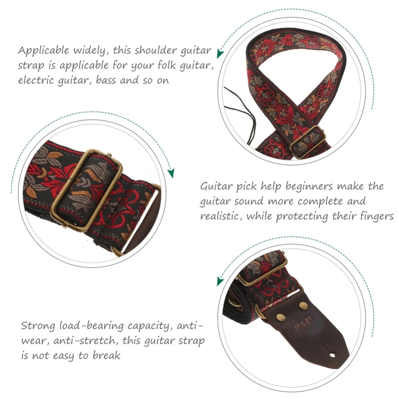 Miwayer Vintage Flowers Guitar - огляд і ціна Women Electronic Accessories