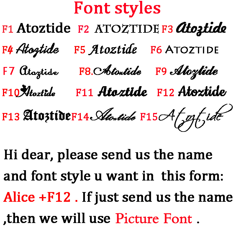 Atoztide Personalized Custom N - огляд і ціна Women Accessories Name