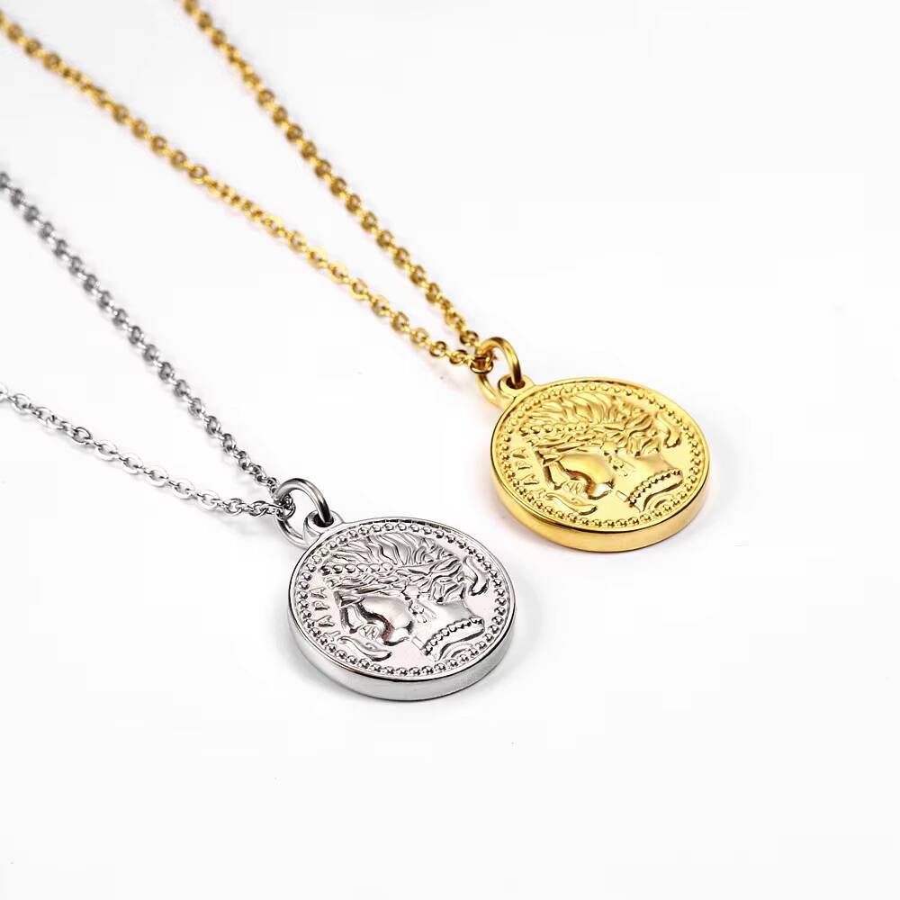 Women Delicate Gold Plated Eli - огляд і ціна Coin Necklace Delicate