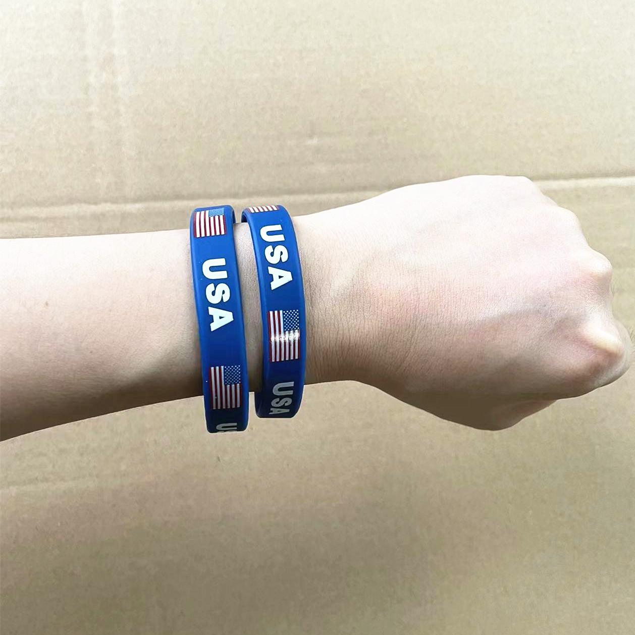2pcs USA Flag Bracelets for Me - огляд і ціна Women Accessories Usa