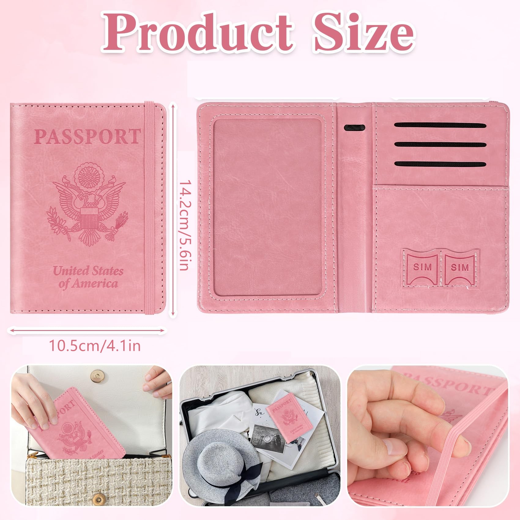 Passport Holder for Travel, Rf - огляд і ціна Women'S Accessories Wallet