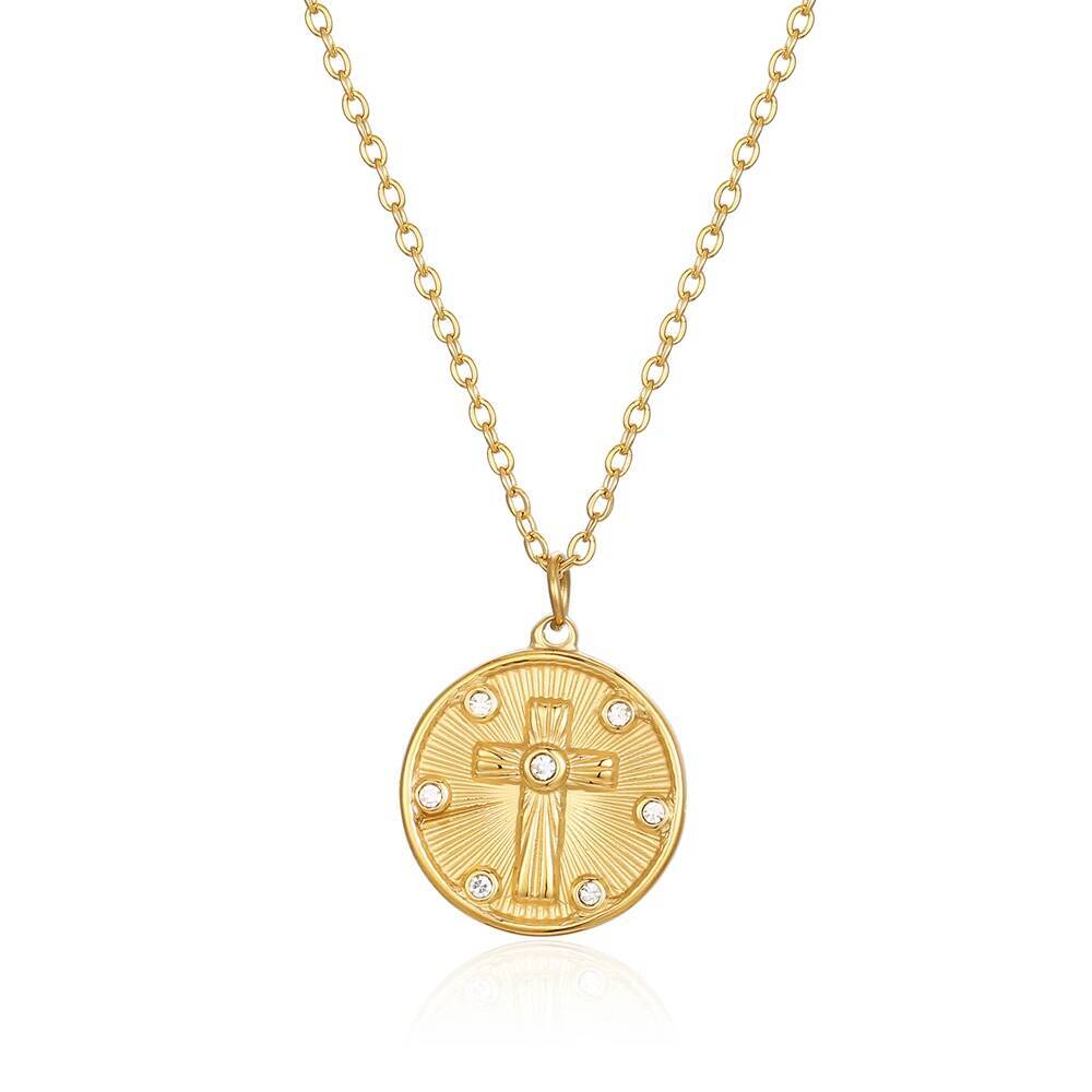 Women Delicate Round Coin Zirc - огляд і ціна Coin Necklace Delicate