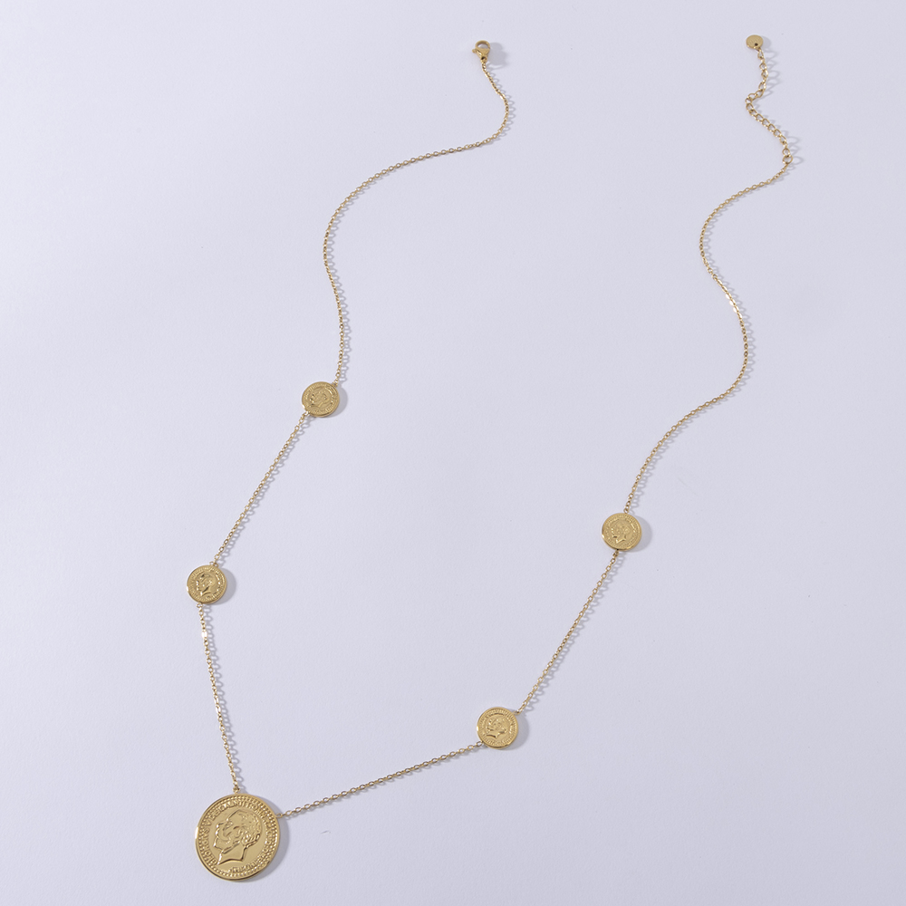 LUIZADA Stainless Steel Fashio - огляд і ціна Coin Necklace Delicate