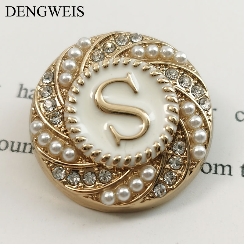 English Letter S Round Gold Me - огляд і ціна Women Accessories In English