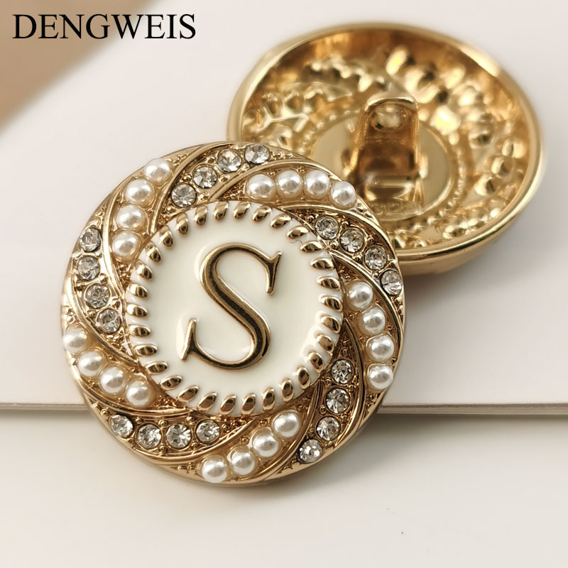 English Letter S Round Gold Me - огляд і ціна Women Accessories In English