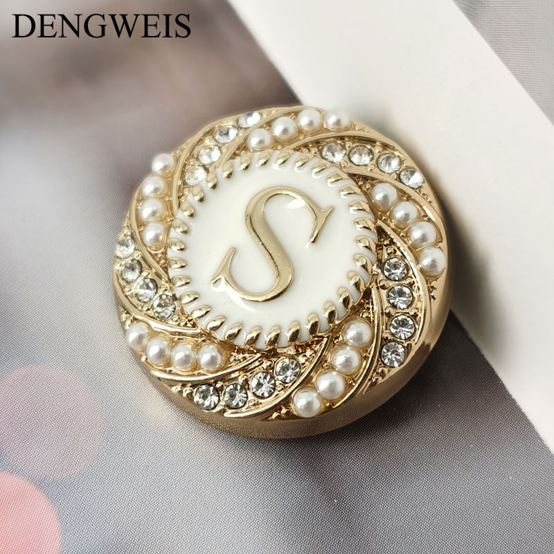 English Letter S Round Gold Me - огляд і ціна Women Accessories In English