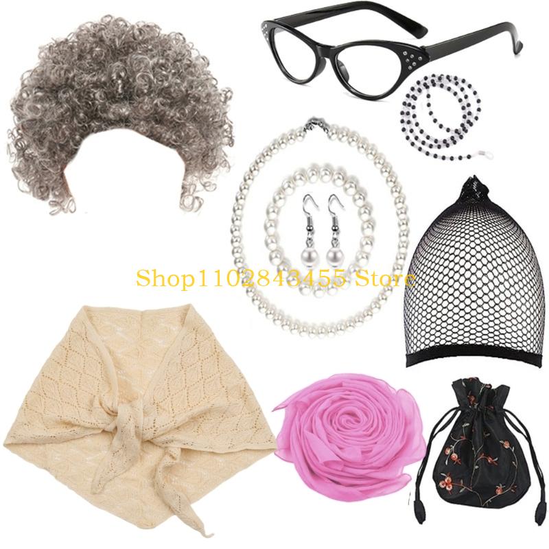 49MC Old Lady Cosplay Costume  - огляд і ціна Women Accessories Description
