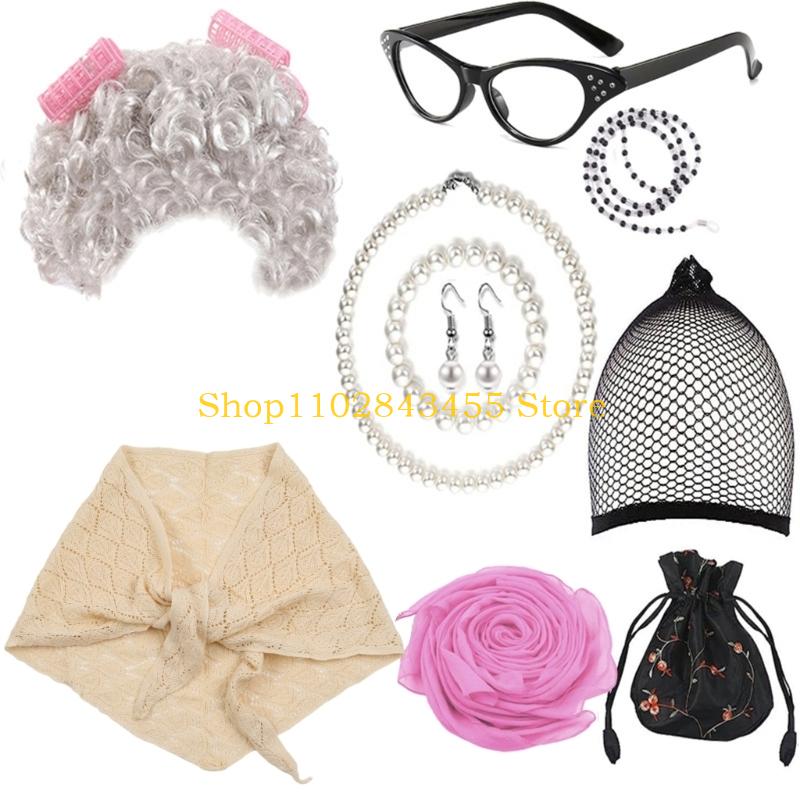 49MC Old Lady Cosplay Costume  - огляд і ціна Women Accessories Description