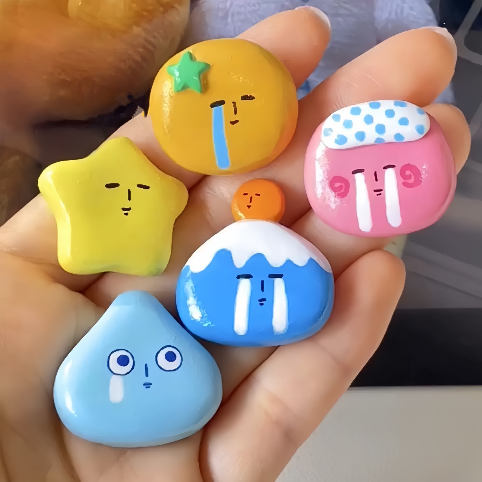 INS Crying Face Hairclips Cart - огляд і ціна Women Accessories Dropshipping