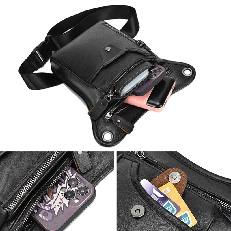 Vintage Pu Leather Waist Pack  - огляд і ціна Women Electronic Accessories