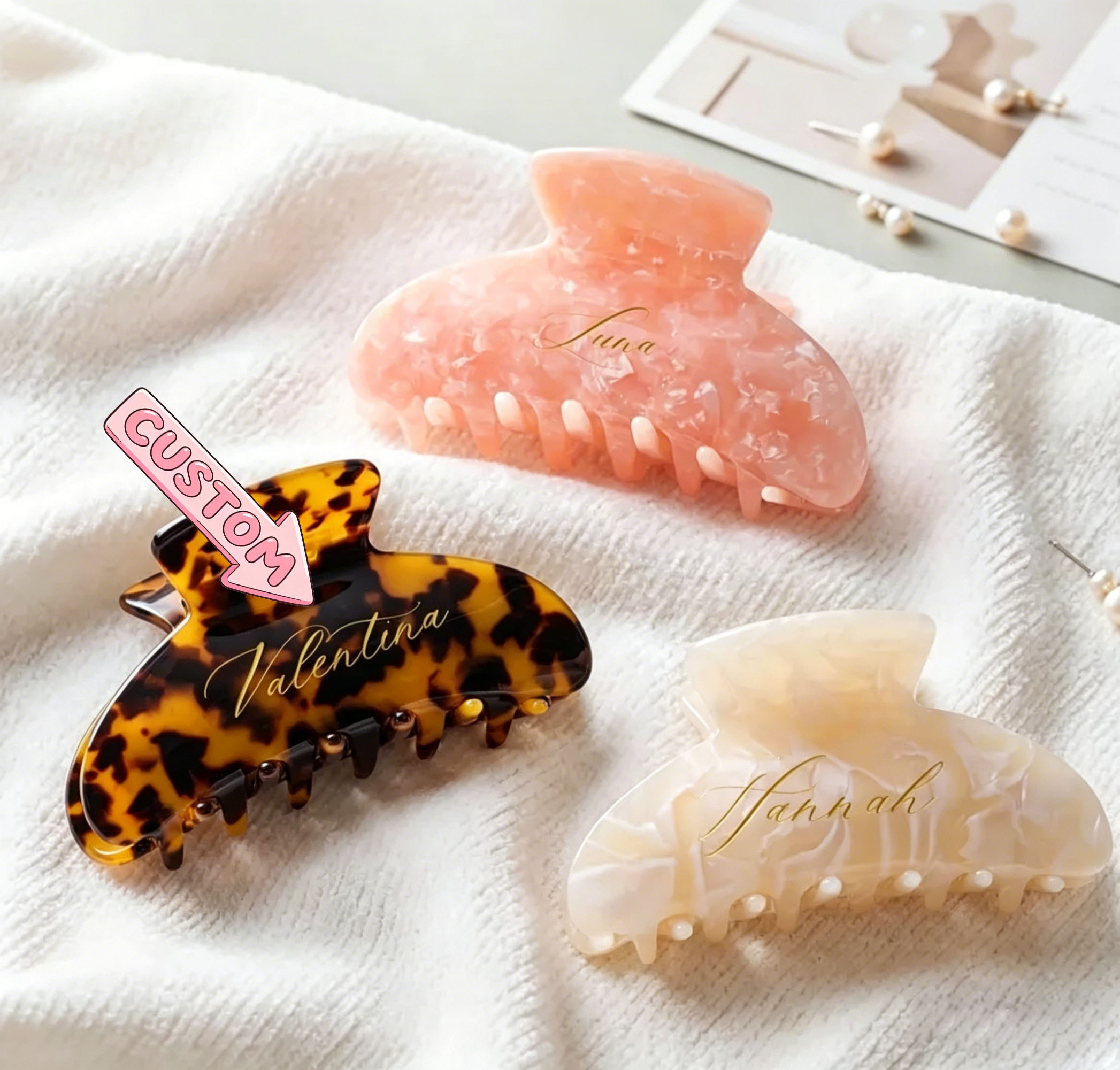 Personalized Leopard Print Hai - огляд і ціна Women Accessories Name