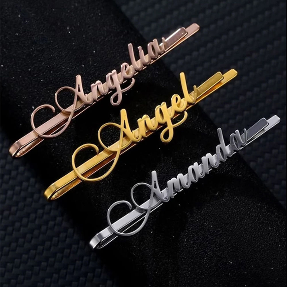 Custom Name Hair Clips Fashion - огляд і ціна Women Accessories Name