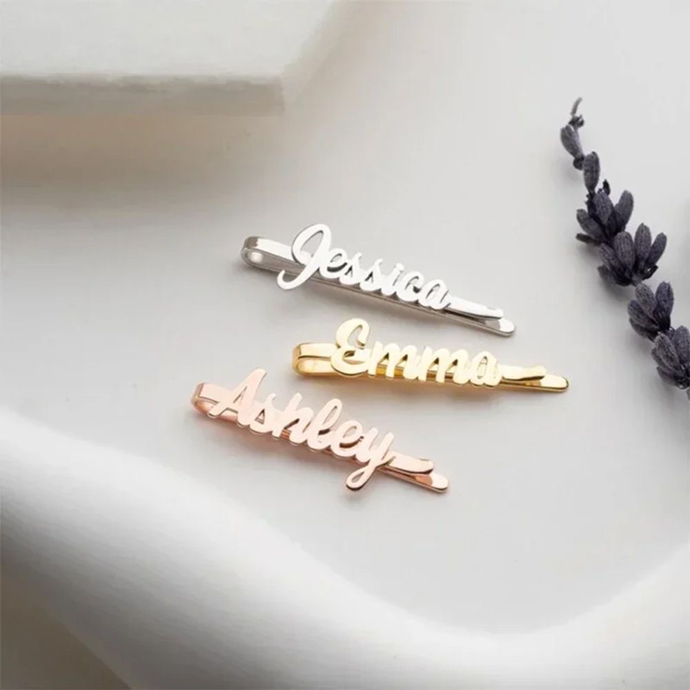 Custom Name Hair Clips Fashion - огляд і ціна Women Accessories Name