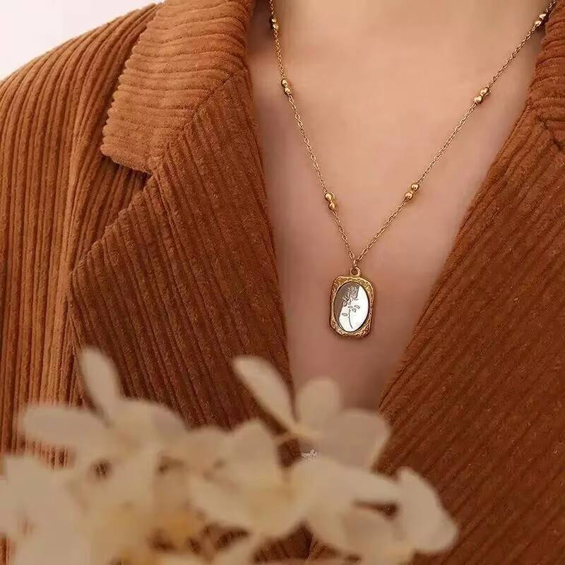 Fashion Rose Flower Delicate W - огляд і ціна Coin Necklace Delicate